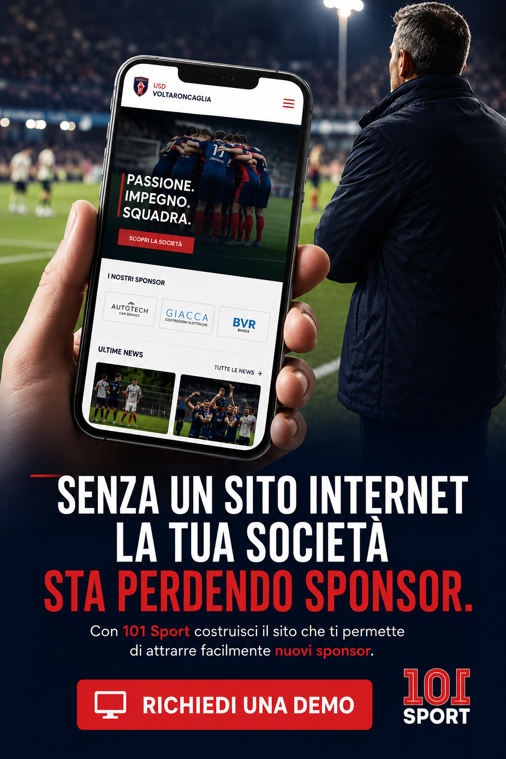 Senza un sito la tua realtà sta perdendo sponsor