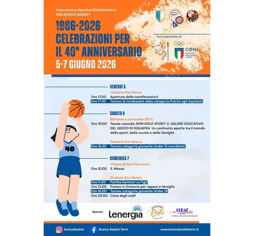 La Bosico Basket festeggia 40 anni di attività!
