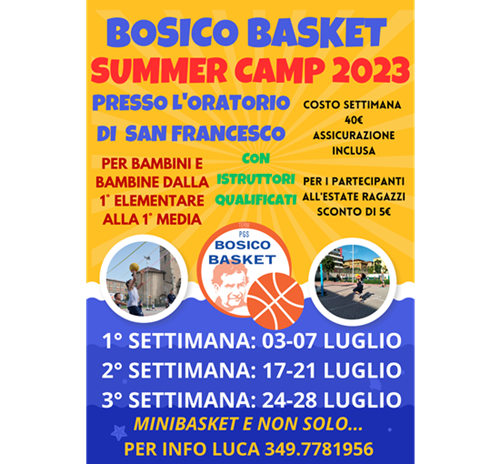 BOSICO BASKET SUMMER CAMP