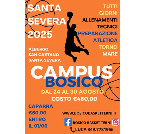 CAMPUS BOSICO - SANTA SEVERA 2025