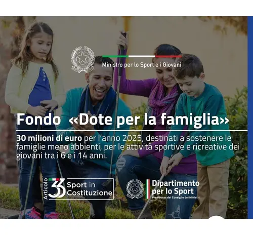 Fondo Dote Famiglia 2025