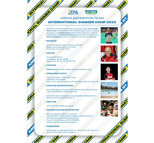 1°Camp Internazionale Arena Badminton Team ASD
