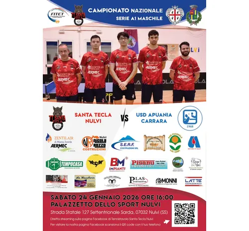 SERIE A1: SANTA TECLA NULVI VS. APUANIA CARRARA