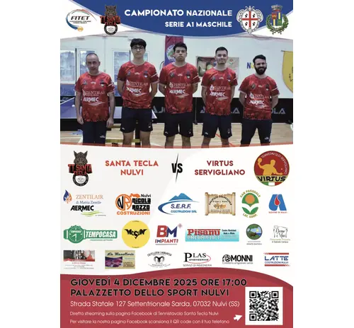 SERIE A1: SANTA TECLA NULVI VS. VIRTUS SERVIGLIANO