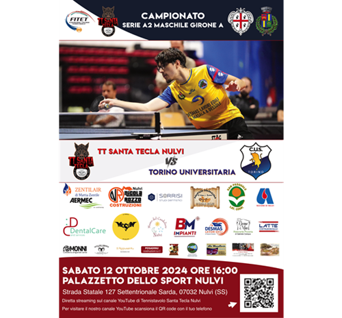 SERIE A2: SANTA TECLA NULVI vs. TORINO UNIVERSITARIA