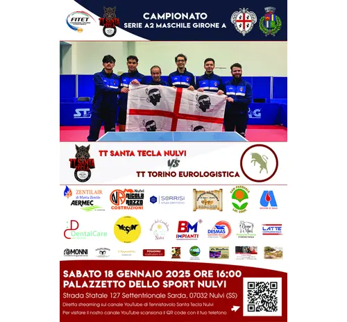 SERIE A2: SANTA TECLA NULVI VS. TT TORINO