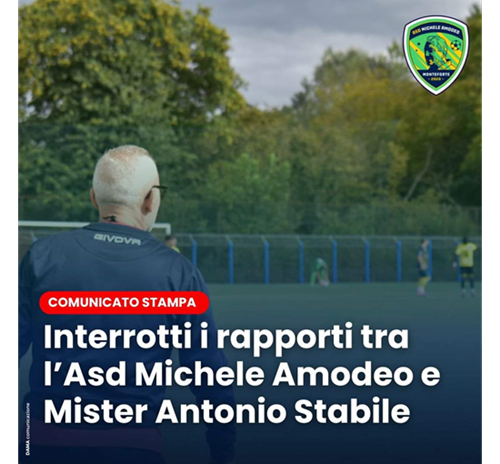 Passo indietro di Mister Stabile