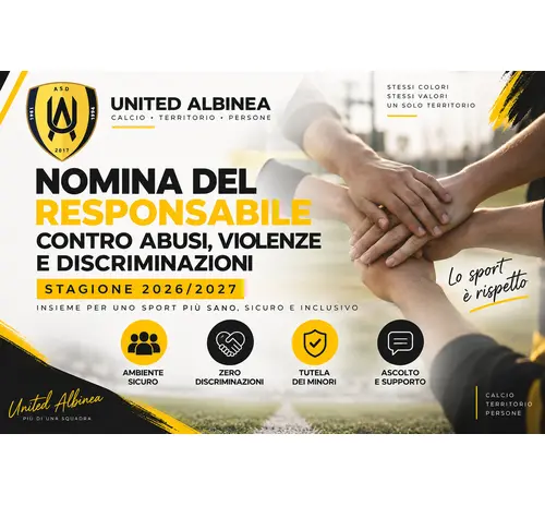 Nomina del Responsabile contro abusi, violenze e discriminazioni Stagione 2026/2027