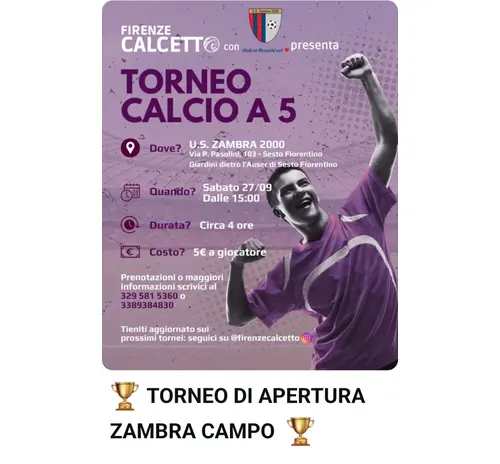 Torneo apertura campo Zambra