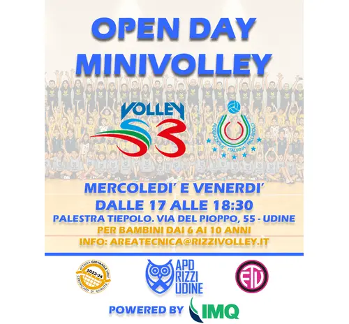 🟡🔵 OPEN DAY VOLLEY S3 🟡🔵