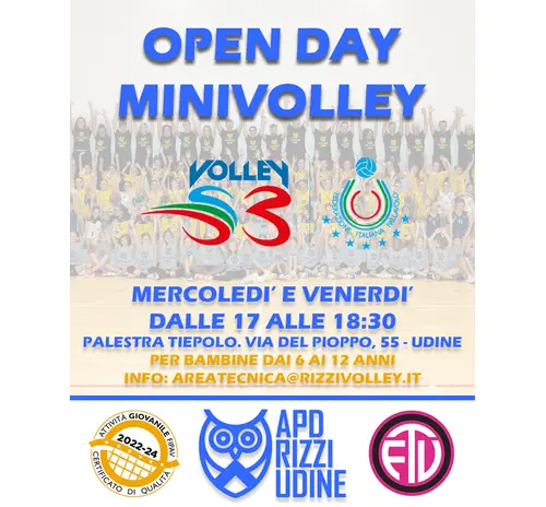 🟡🔵 OPEN DAY VOLLEY S3 🟡🔵