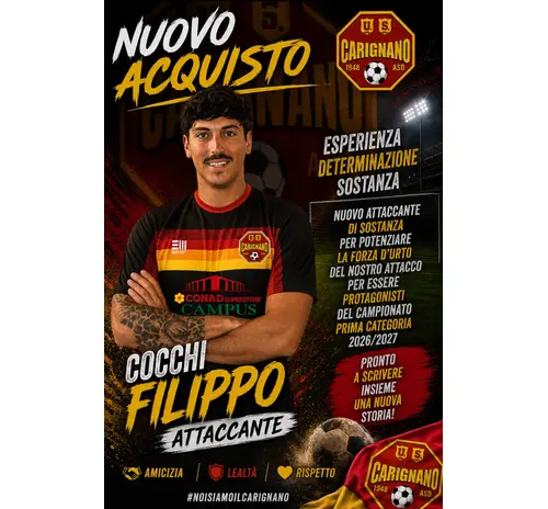 PRIMA CATEGORIA - COMINCIANO NUOVI ACQUISTI
