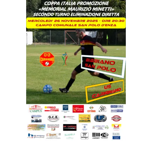 MEMORIAL MAURIZIO MINETTI COPPA PROMOZIONE