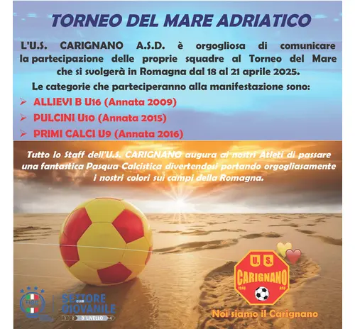 Torneo del Mare Adriatico 18 - 12 Aprile 2025