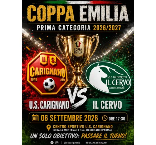 COPPA EMILIA PRIMA. CATEGORIA - SI TORNA IN CAMPO
