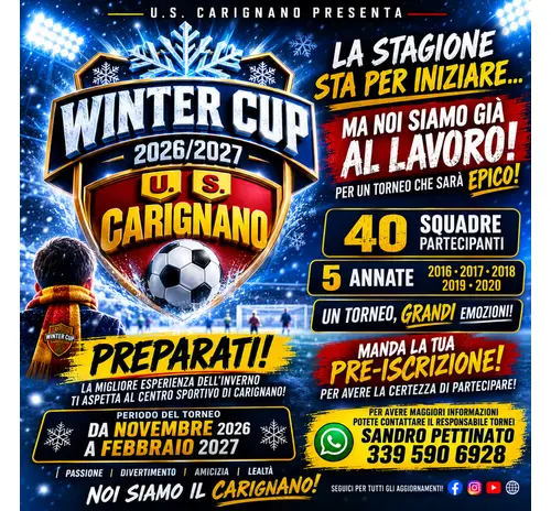 SAVE THE DATE - WINTER CUP 2026/2027 WORK IN PROGRESS