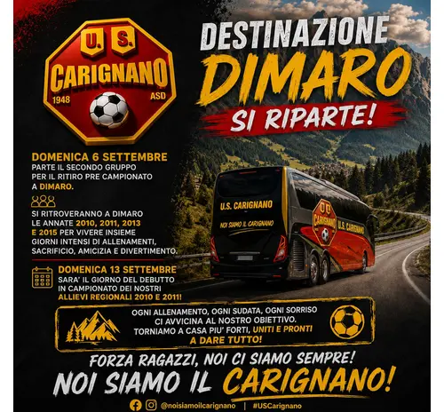 SI RIPARTE PER DIMARO !! - DOMENICA 6 SETTEMBRE ANNATE 2010-2011-2013-2015