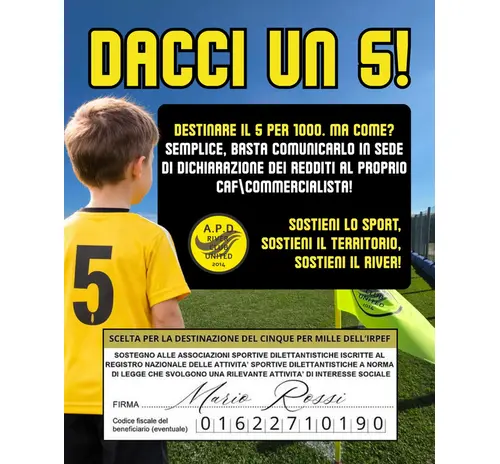 DONACI IL TUO 5X1000!