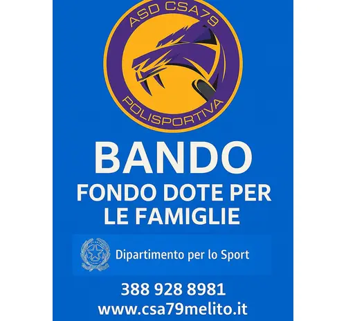 bando fondo dote per le  famiglie stagione 2025\26