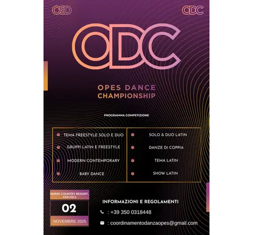 Prima competizione della stagione 2025/2026 - ODC
