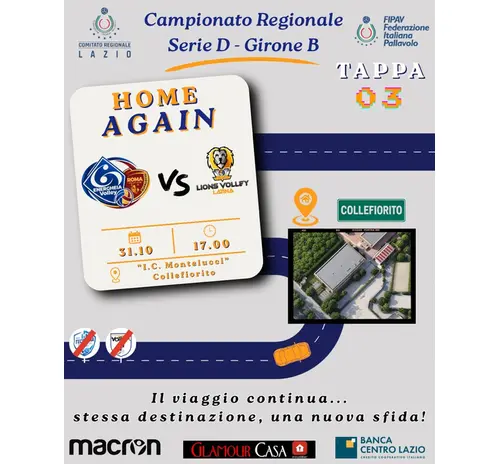 ASCD Energheia Roma Volley Glamour Casa - Lions Volley Latina