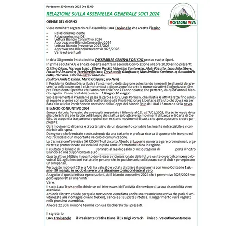 ASSEMBLEA GENERALI DEI SOCI