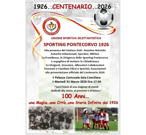 100 Anni di Passione: Il Cuore di Pontecorvo Batte Sporting