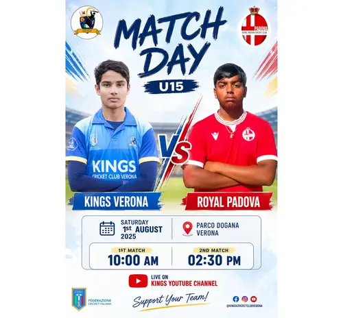 Kings Cricket Club Verona U15 Vs Royal Padova U15