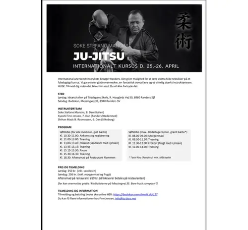 Stage Billund (DENMARK) 25/26 APRILE 2026