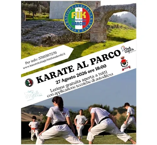 Karate al parco