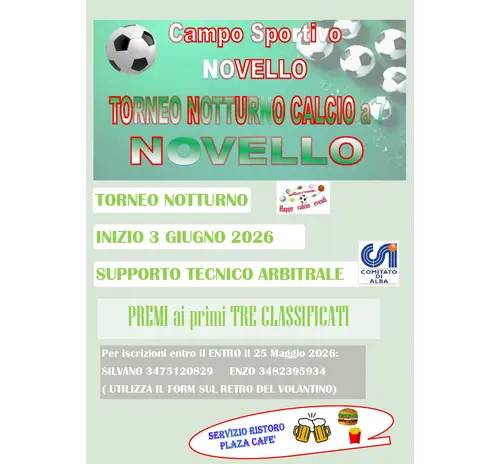 Novello Open Torneo serale Calcio a sette
