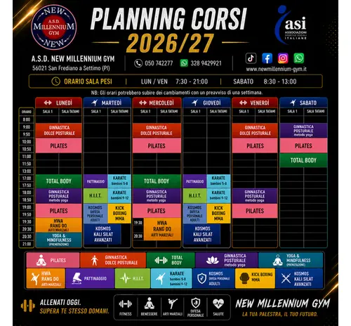 Palinsesto CORSI 2026 - 2027
