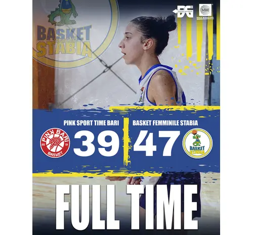 SERIE B FEMMINILE 11° giornata andata PINK BASKET BARI -BASKET FEMM STABIA