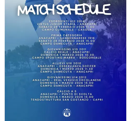 Match program,  28 febbraio-1 marzo