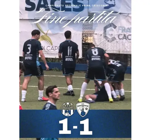 Ottimo Anacapri, è pari con la Sangennarese