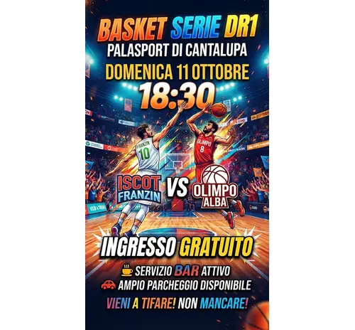 DOMENICA 11 OTTOBRE ESORDIO IN CASA PER LA DR1 A CANTALUPA ORE 18:30