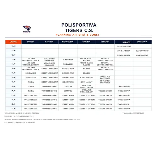PLANNING CORSI 2026/2027