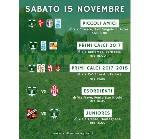 È tutto pronto per un altro weekend di calcio! ⚽💚