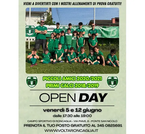 Arrivano gli Open Day per i più piccoli!