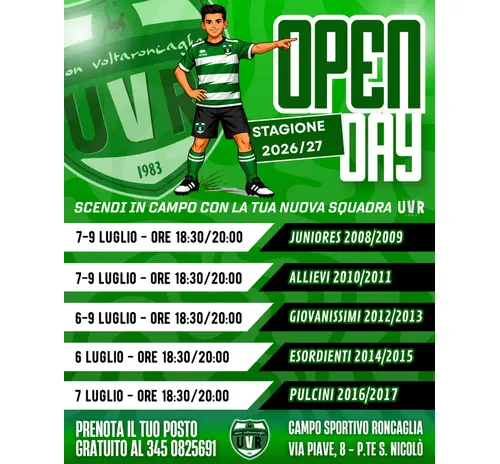Tornano gli Open Day!