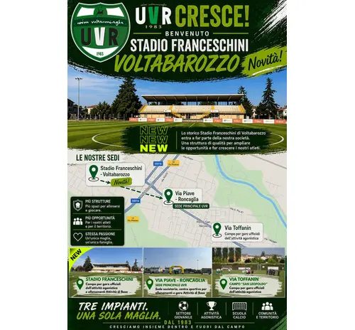 UVR ARRIVA ALLO STADIO FRANCESCHINI!