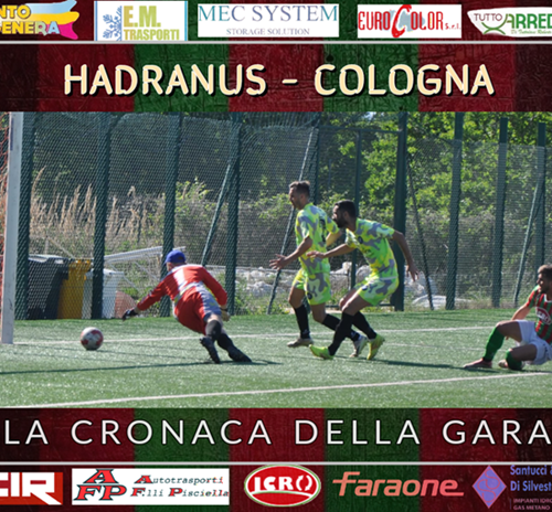 HADRANUS - COLOGNA : LA CRONACA DELLA GARA