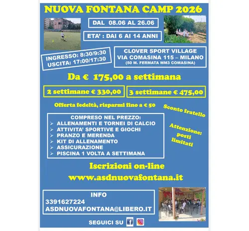 NUOVA FONTANA CAMP 2026