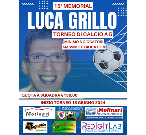 15° MEMORIAL LUCA GRILLO