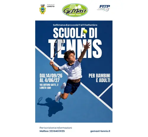 SCUOLA TENNIS 2026/2027
