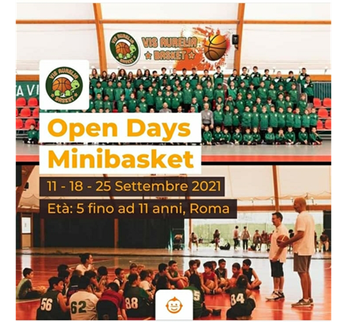 OPEN DAY MINIBASKET FEMMINILE E MASCHILE