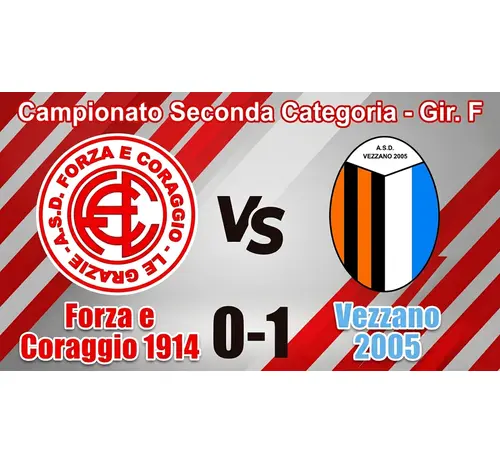 Forza e Coraggio-Vezzano 0-1: il resoconto della sfida