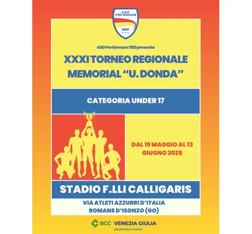 Torneo "Donda" riservato Under 17